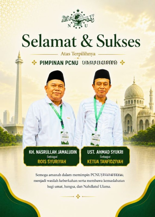 PWNU  Pengurus Wilayah Provinsi Nusa Tenggara Timur Rois Syuriyah KH Nasrullah Jamaludin dan Ketua Tanfidziyah Ust Ahmad Syukri